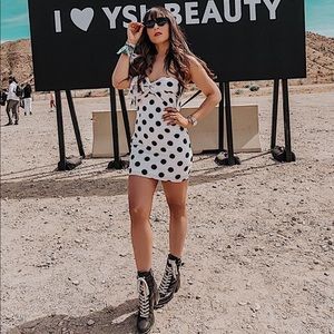 di nuovo polka dot dress